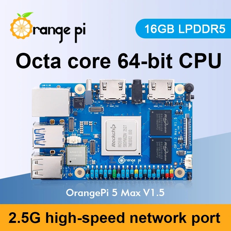 RoRuSOrange Pi 5 Max 16GB V1.5 - Rk3588 Mini Pc Board review and price